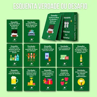 Baralho Esquenta Verdade ou Desafio