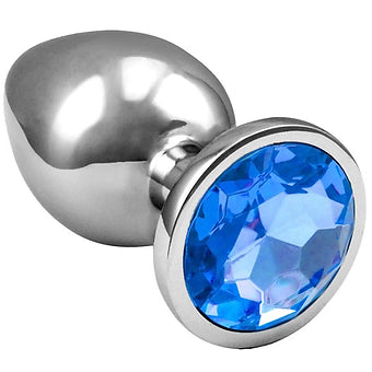 Plug Anal de Aço Inoxidável com cristal arredondado
