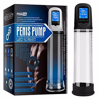 Phthalate Penis Pump - Bomba Peniana Elétrica com Display Digital