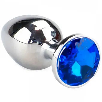 Plug Anal de Aço Inoxidável com cristal arredondado