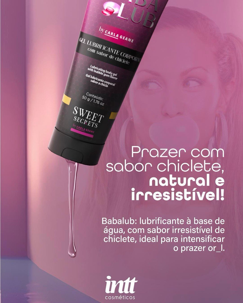 Babalub Lubrificante Sabor Chiclete