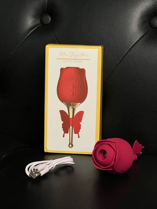 Estimulador de Clitóris em Formato de Rosa