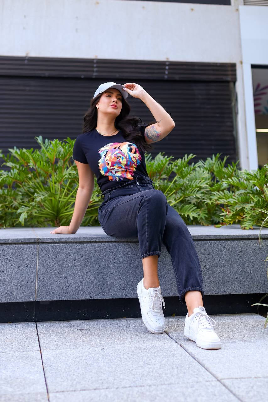 T-shirt Leão Cintilante