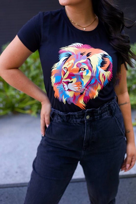 T-shirt Leão Cintilante