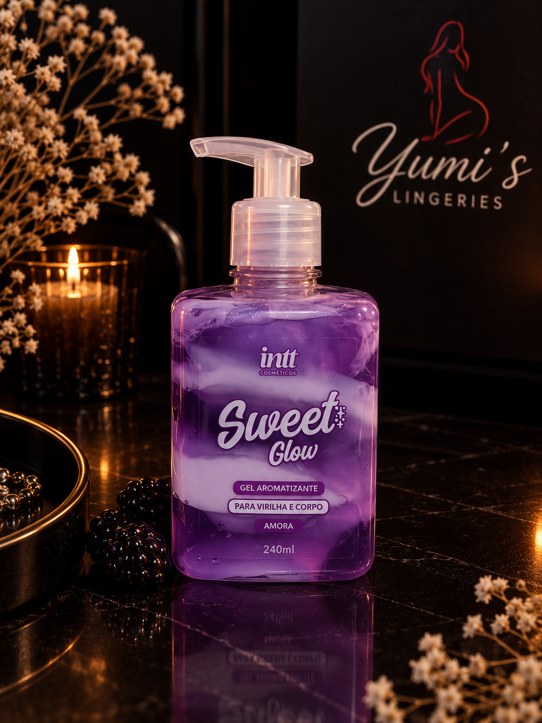 Sweet Glow - Hidratante beijável com sabor de Amora