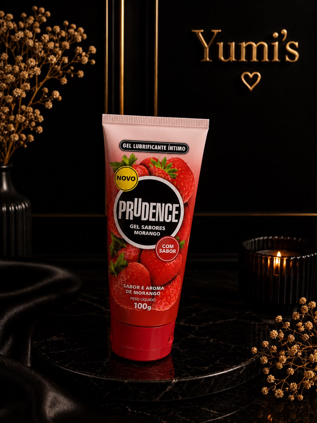 Gel Lubrificante Íntimo Prudence Sabores – 100g