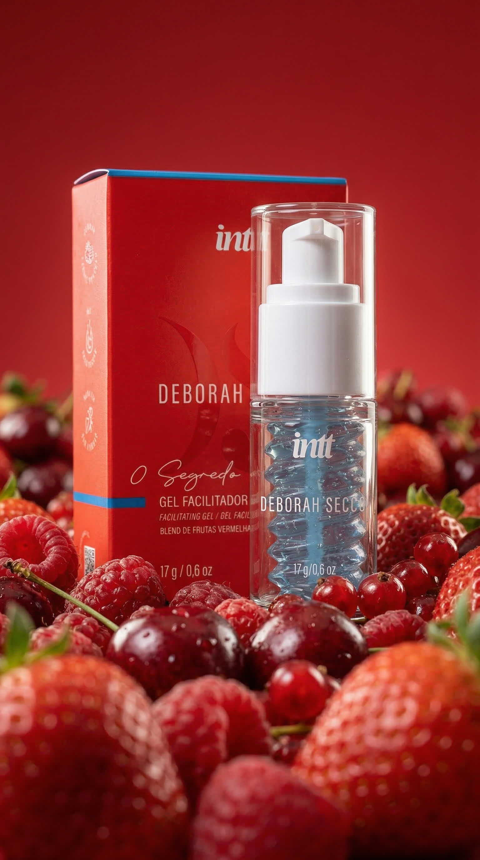 O Segredo - Gel Facilitador @nal com aroma de frutas vermelhas
