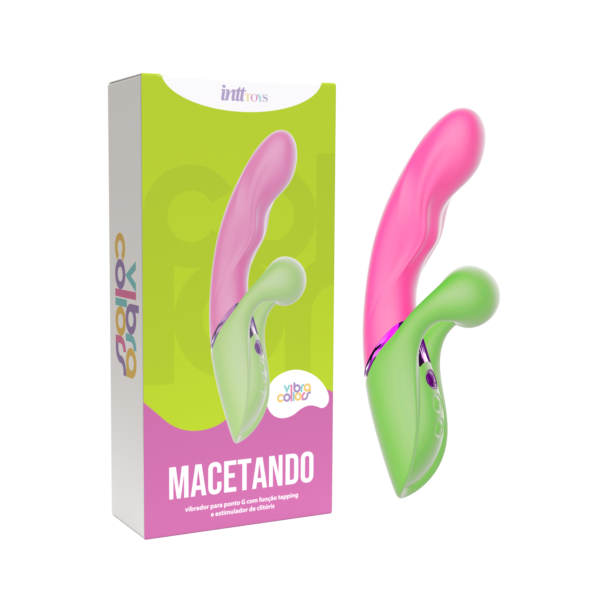 Macetando - Vibrador com função tapping e estimulador de clítoris