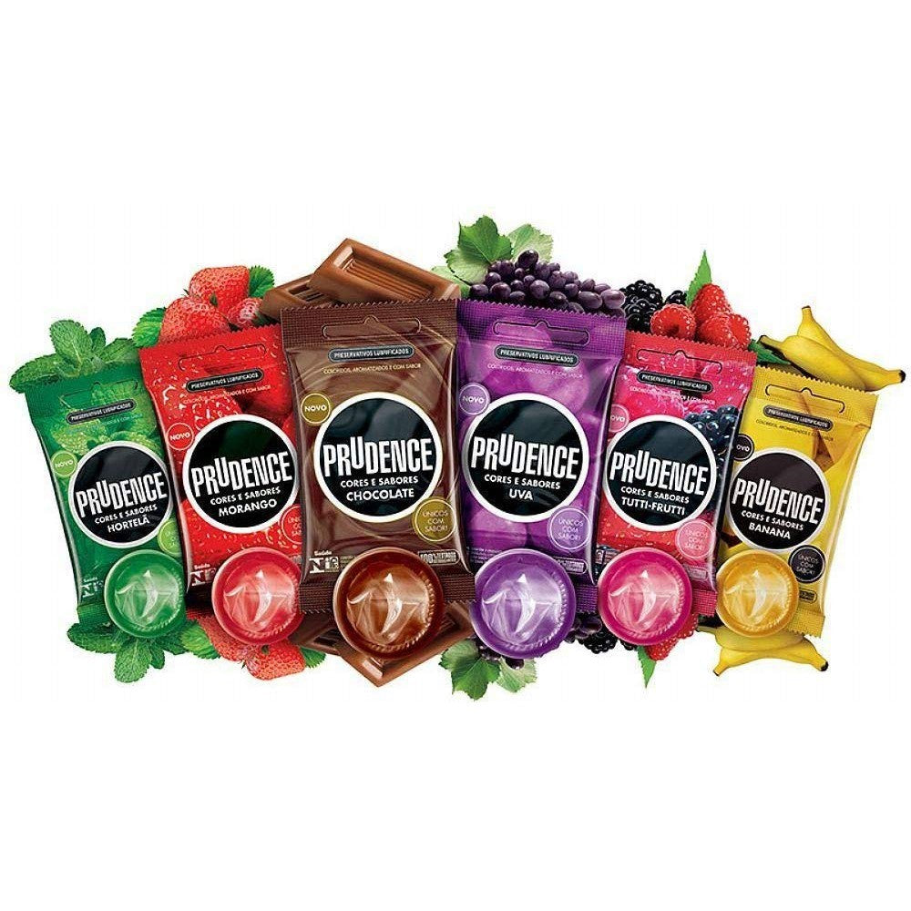 Preservativos Cores e Sabores Prudence - 3 unidades