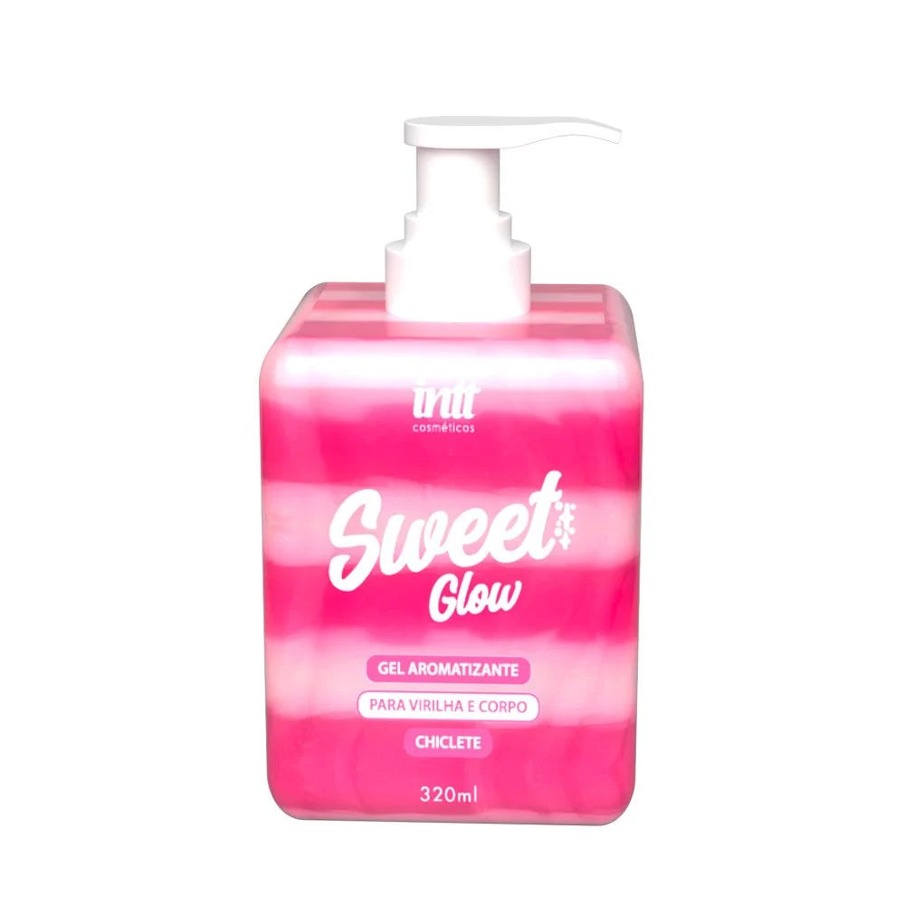 Sweet Glow Intt - Hidratante beijável com sabor de chiclete