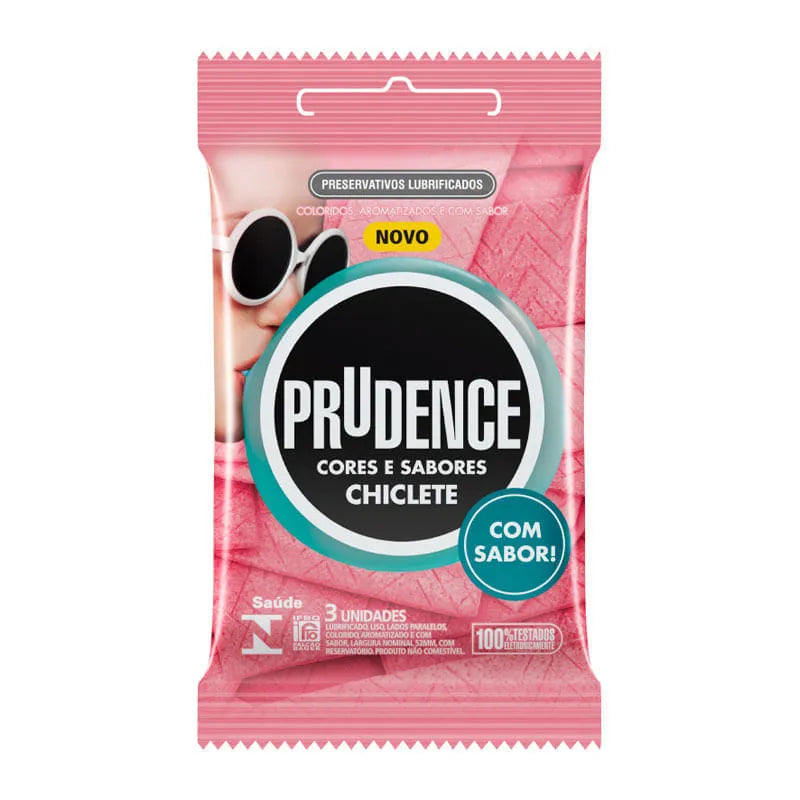 Preservativos Cores e Sabores Prudence - 3 unidades