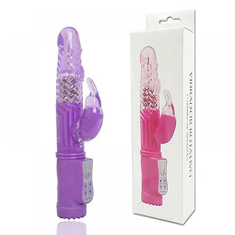 Vibrador Rotativo com Texturas em Espiral 12 Funções