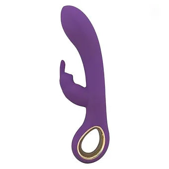 Vibrador Ponto G com alça em Metal Dourado