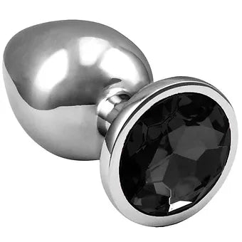 Plug Anal de Aço Inoxidável com cristal arredondado