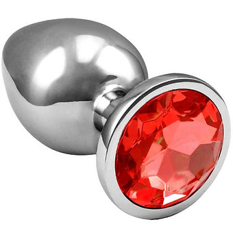Plug Anal de Aço Inoxidável com cristal arredondado