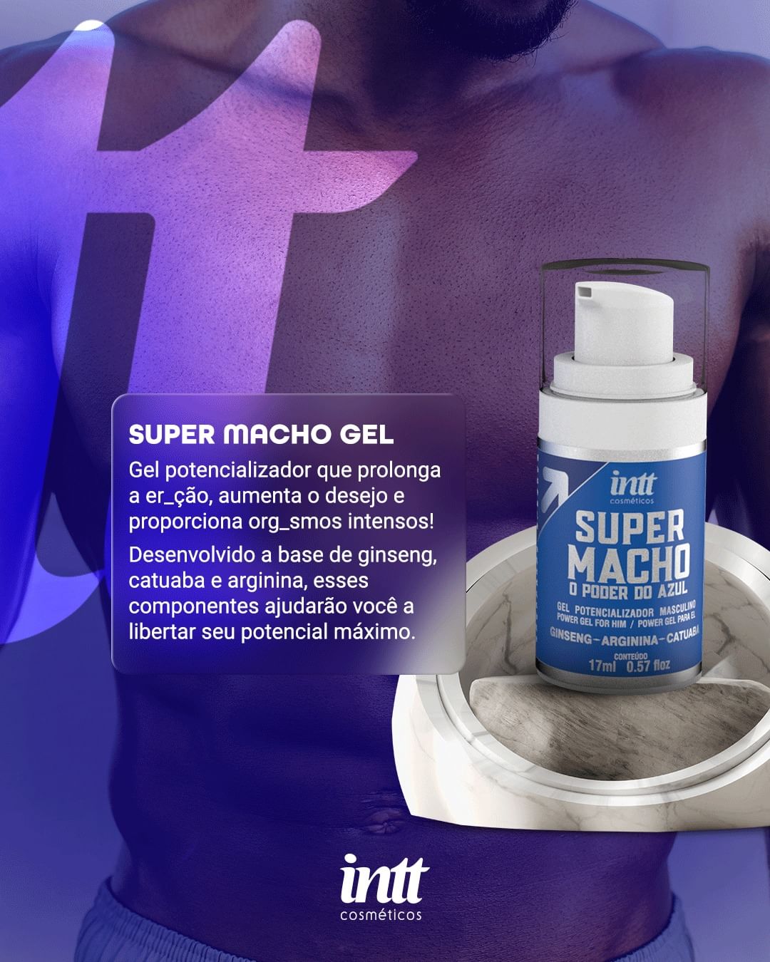 Super Macho - O Poder do Azul em Gel 17ml