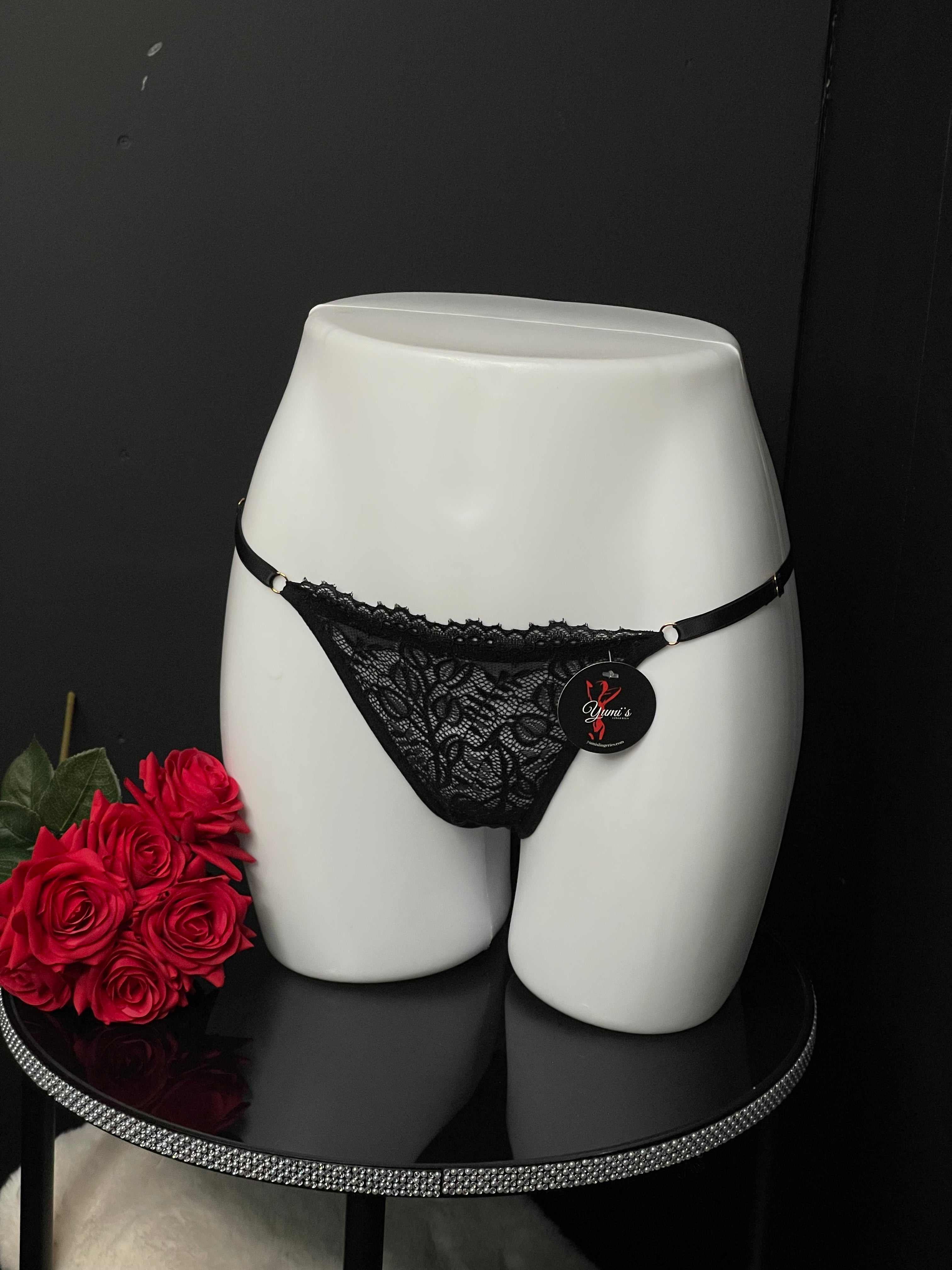 Calcinha Sarah - Regulagem com renda na frente e fio duplo atrás