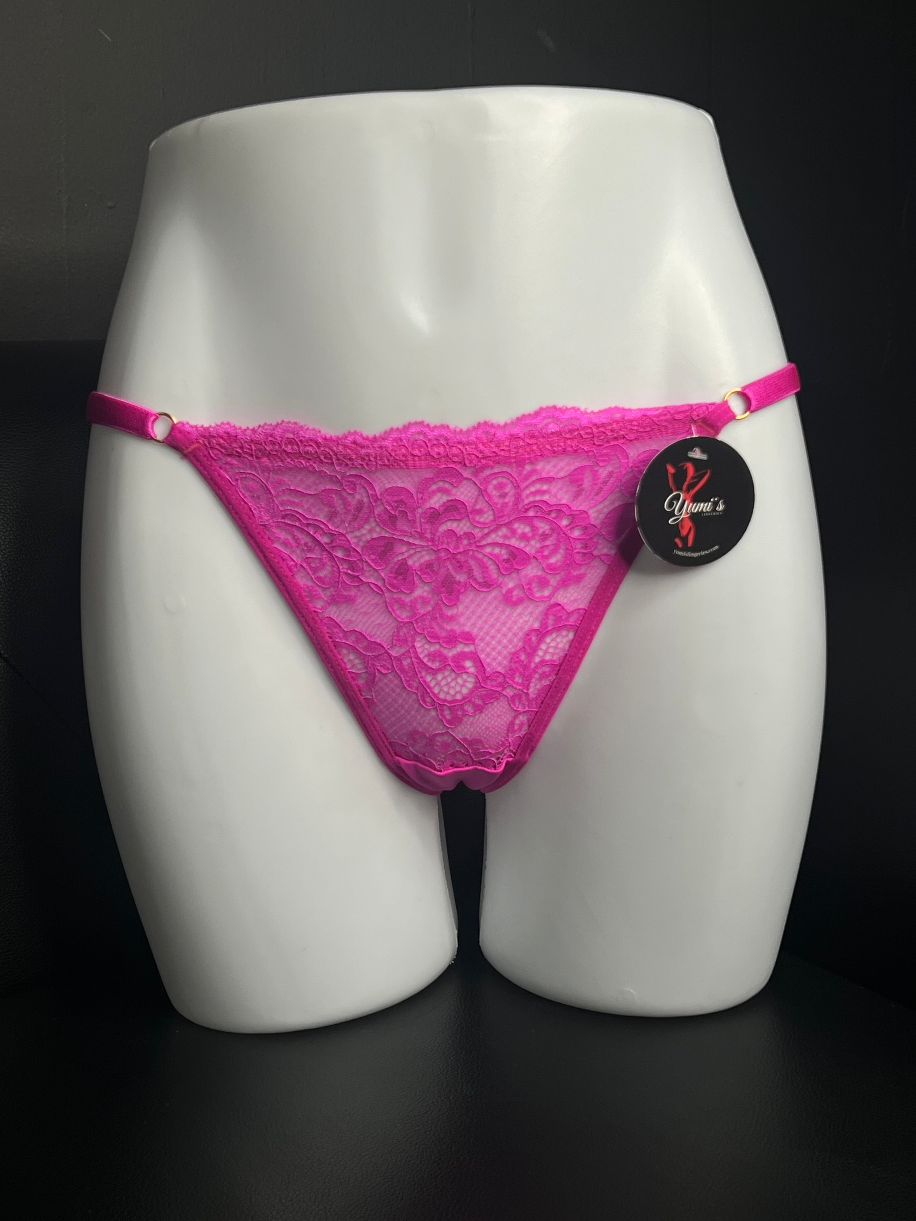 Calcinha Sarah - Regulagem com renda na frente e fio duplo atrás