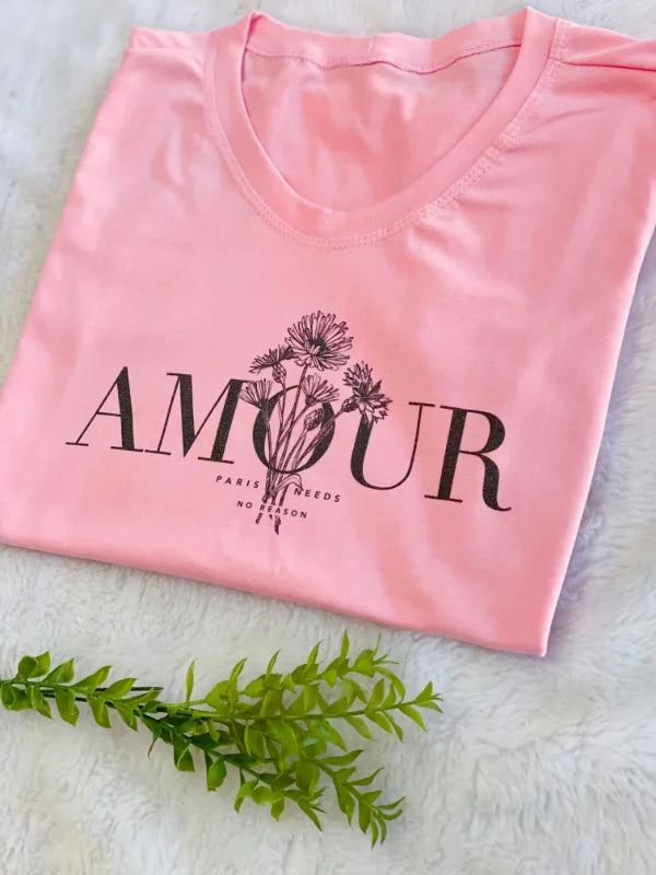 T-shirt Amour Flores