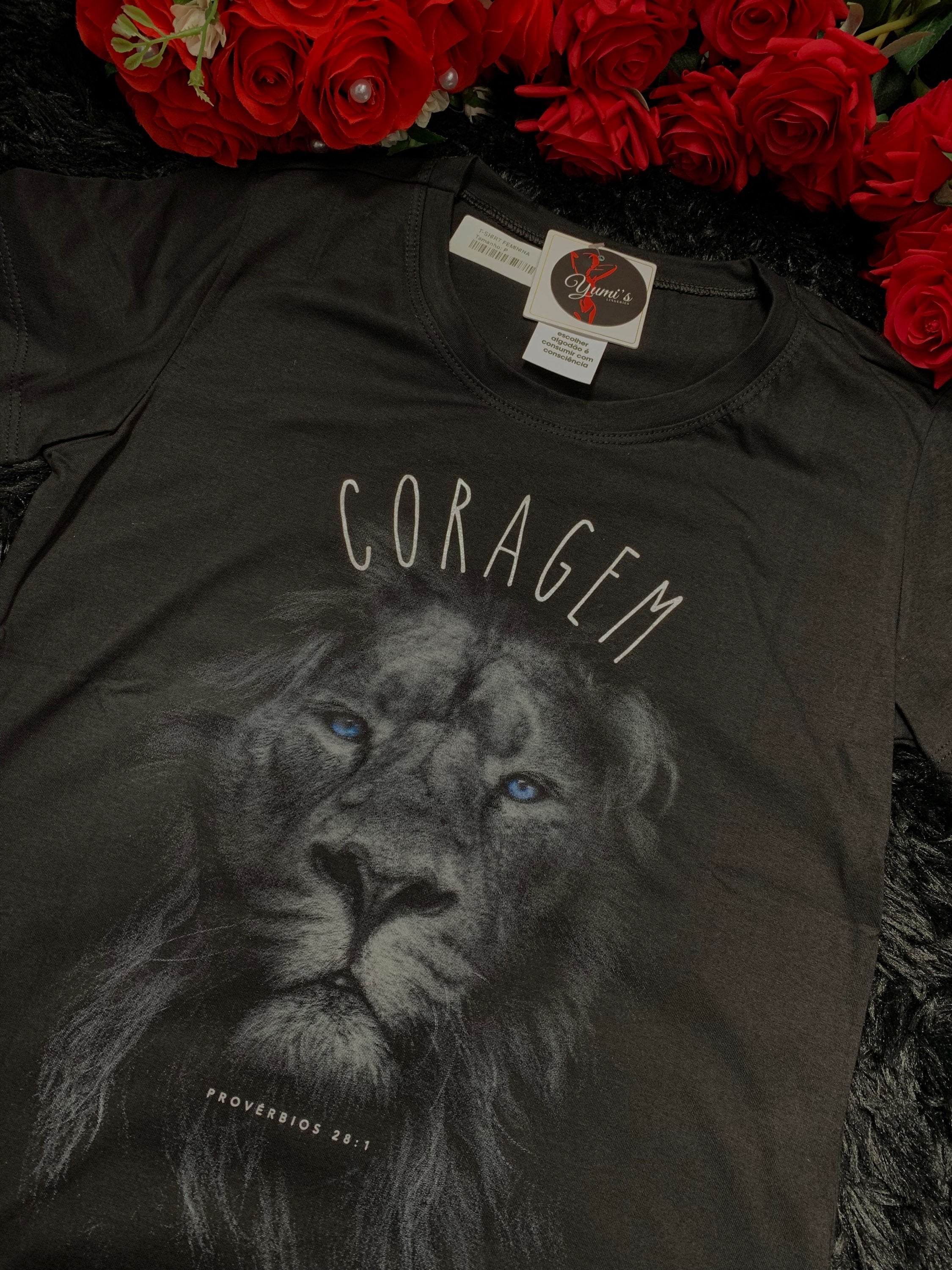 T-shirt Leão Coragem