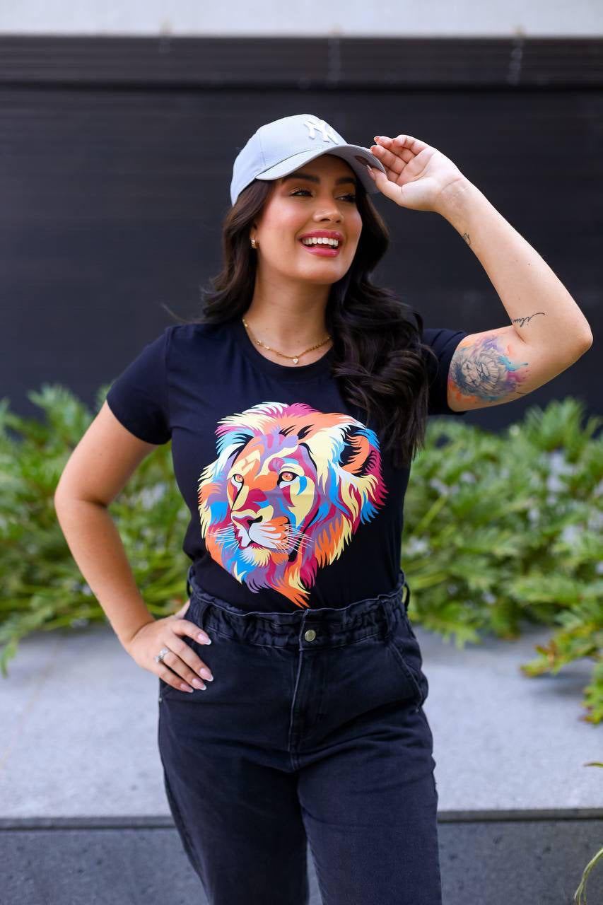 T-shirt Leão Cintilante