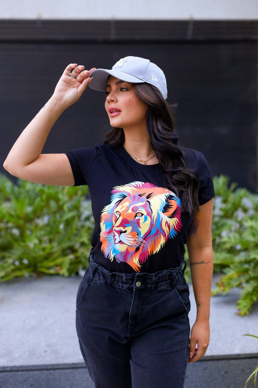 T-shirt Leão Cintilante