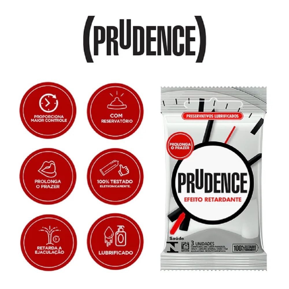 Preservativo Prudence Efeito Retardante – 3 unidades