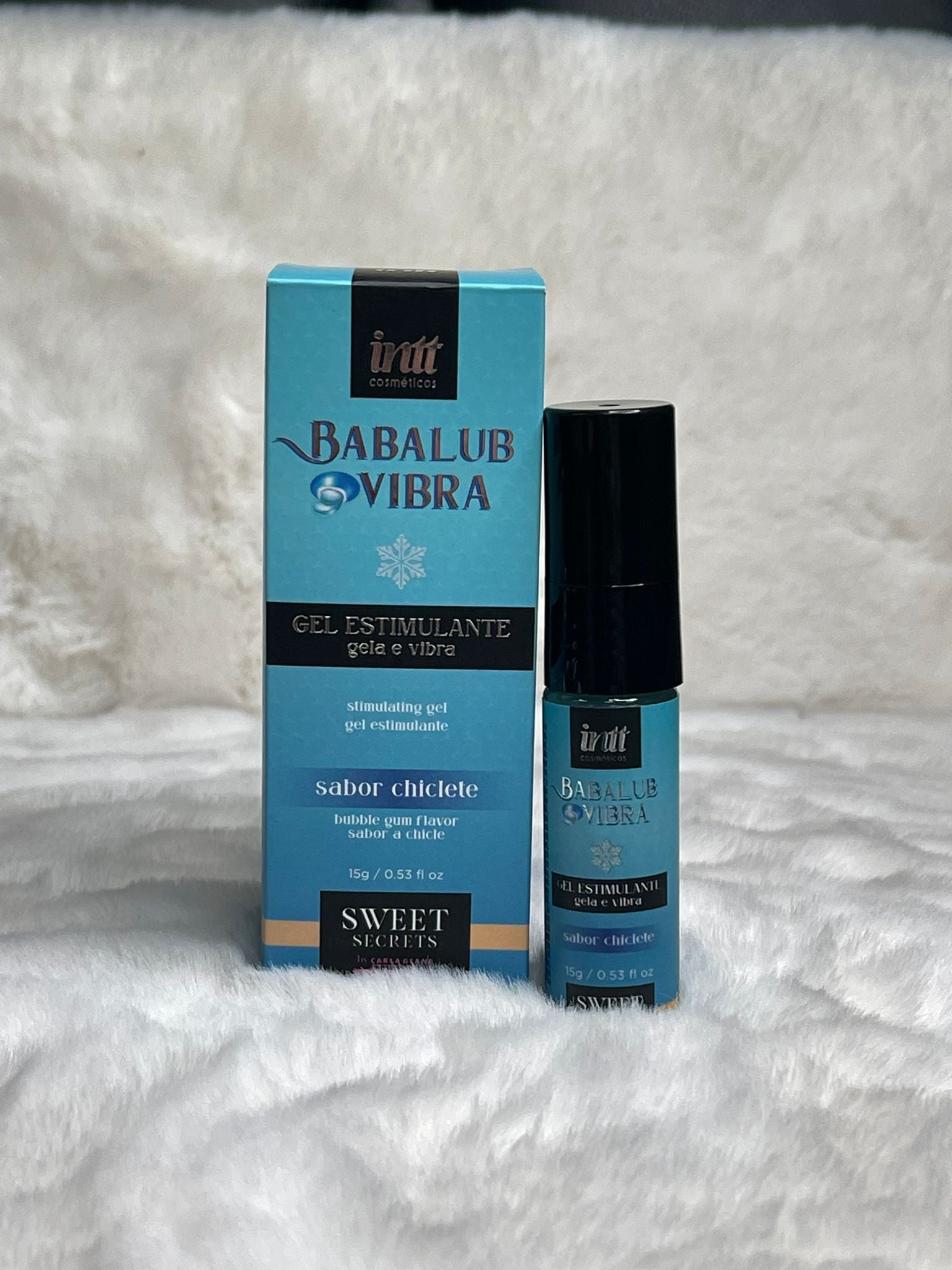 Babalub Vibra e efeito Ice - Gel estimulante sabor chiclete