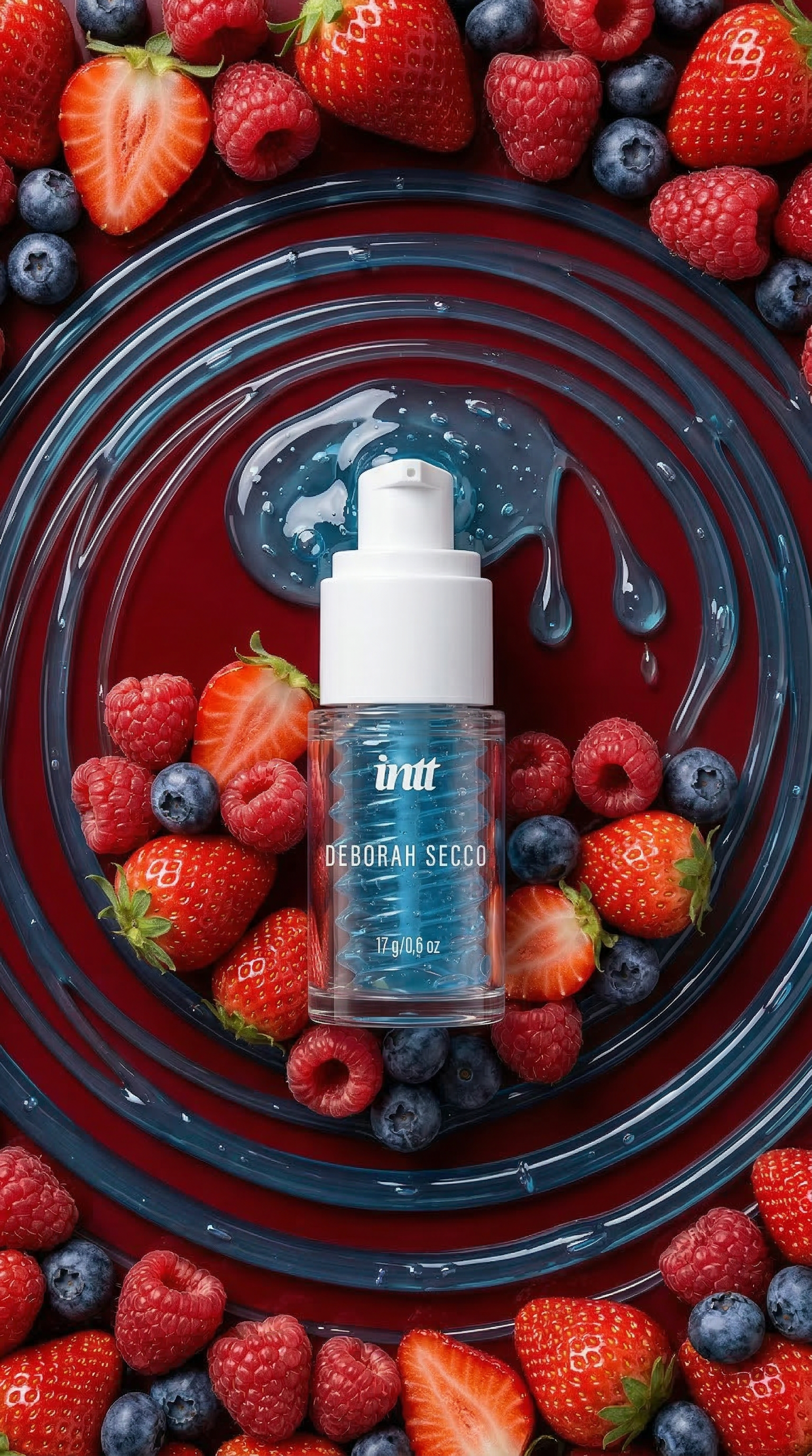 O Segredo - Gel Facilitador @nal com aroma de frutas vermelhas