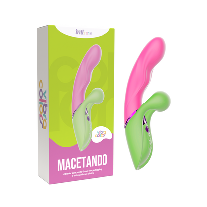 Vibrador com função tapping e estimulador de clítoris