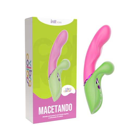 Vibrador com função tapping e estimulador de clítoris