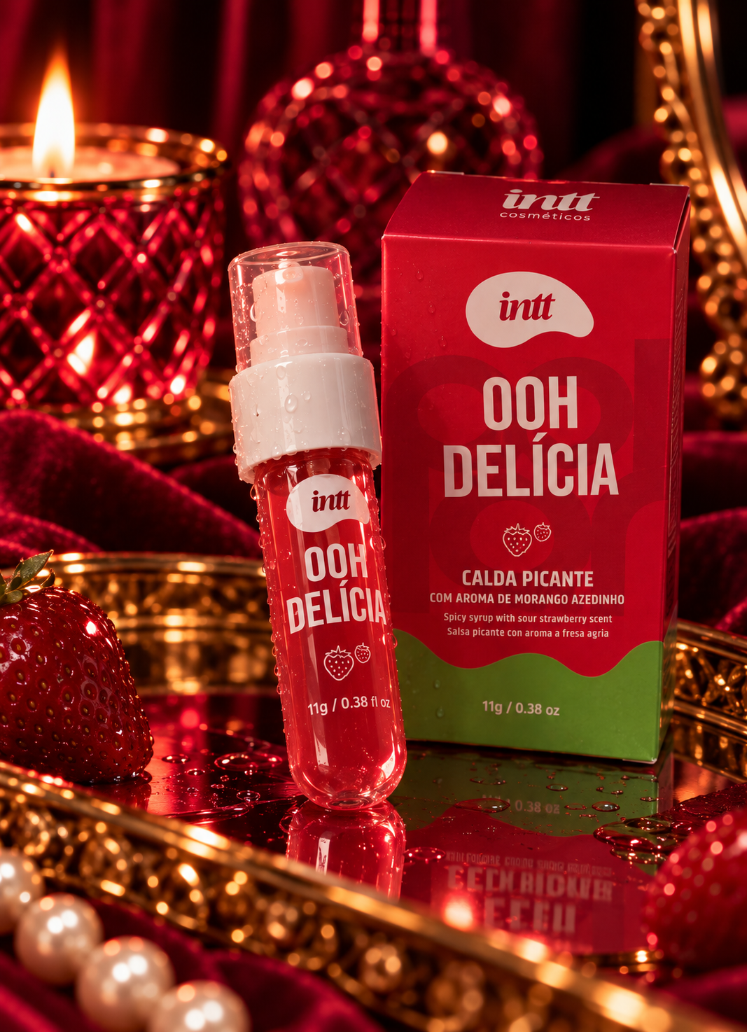 Calda Beijável - Ooh Delícia para deixar o or41 e o beijo mais saboroso