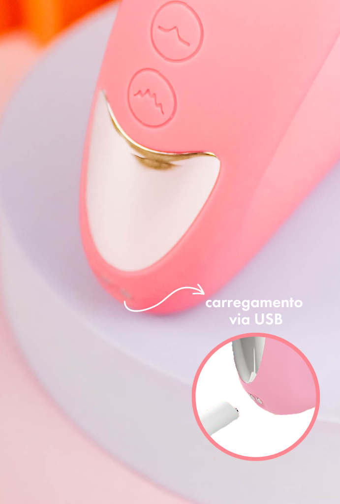 Kiss Sugador e Vibrador 3 em 1 com Power Touch